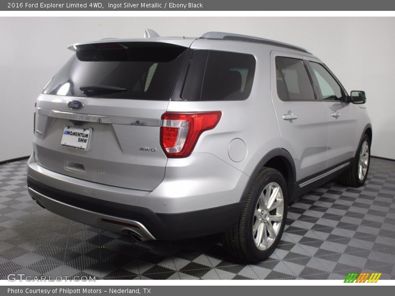 Ingot Silver Metallic / Ebony Black 2016 Ford Explorer Limited 4WD