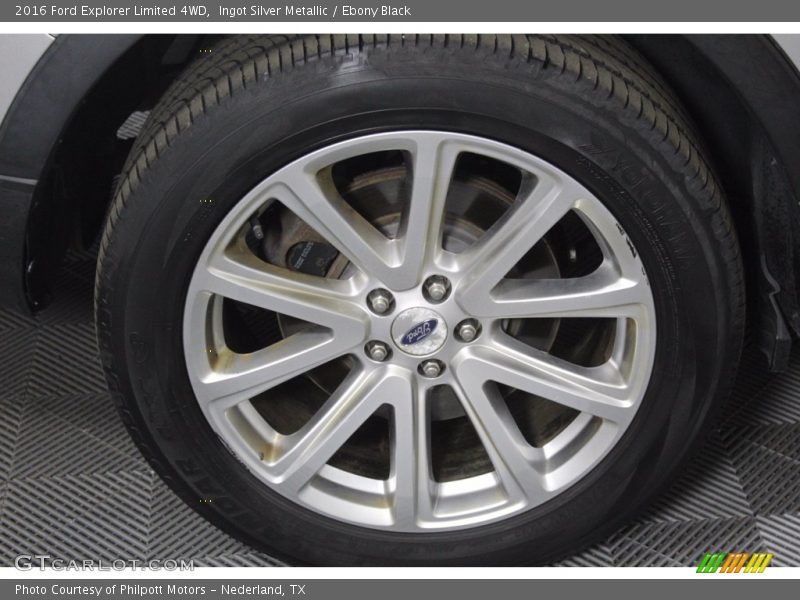 Ingot Silver Metallic / Ebony Black 2016 Ford Explorer Limited 4WD