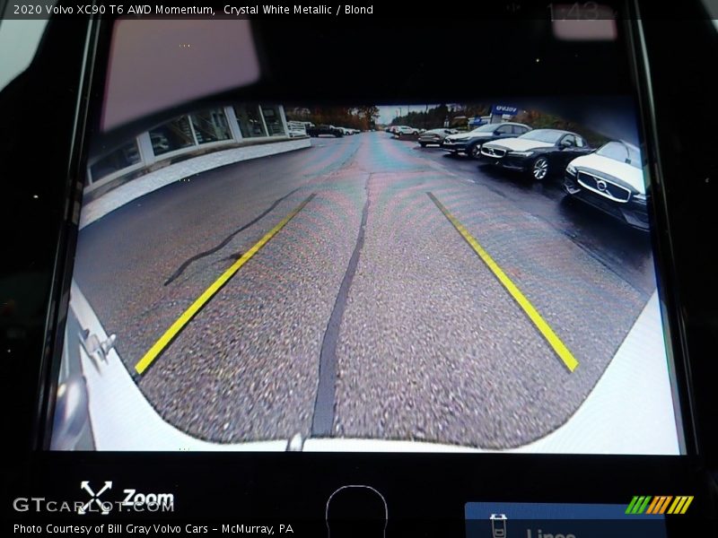 Crystal White Metallic / Blond 2020 Volvo XC90 T6 AWD Momentum