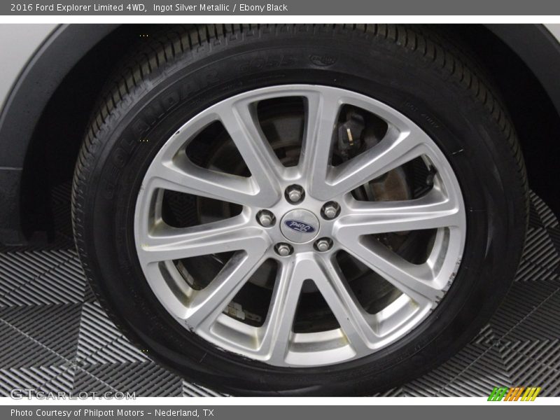 Ingot Silver Metallic / Ebony Black 2016 Ford Explorer Limited 4WD