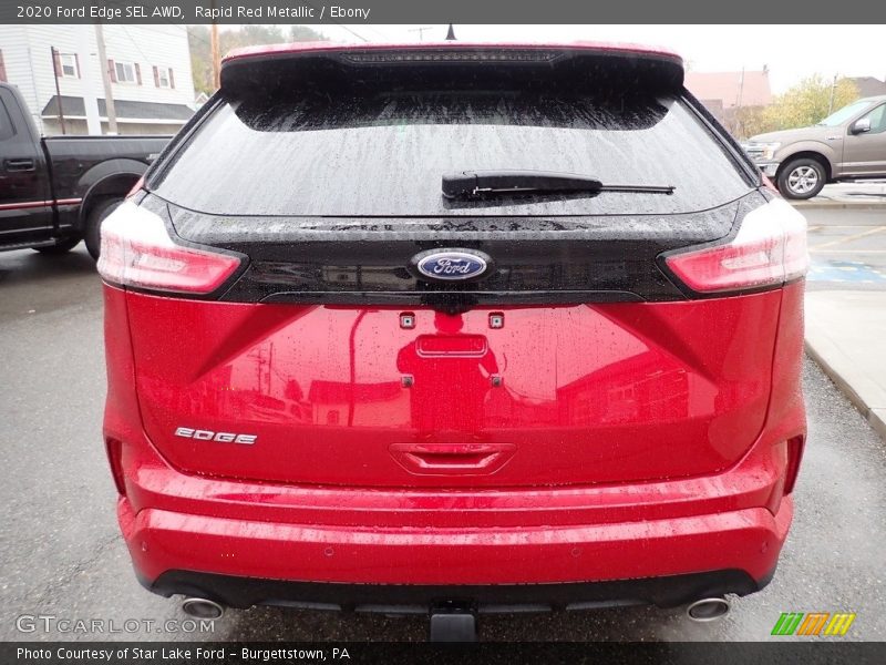 Rapid Red Metallic / Ebony 2020 Ford Edge SEL AWD