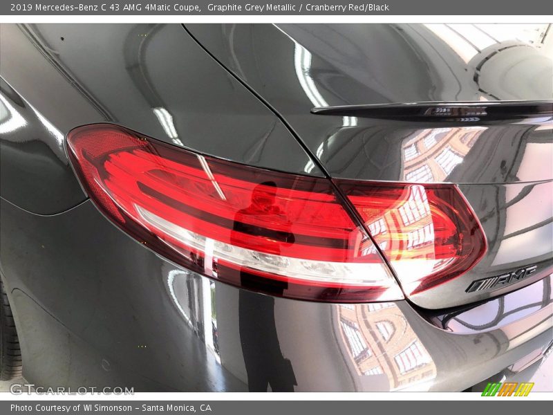 Graphite Grey Metallic / Cranberry Red/Black 2019 Mercedes-Benz C 43 AMG 4Matic Coupe