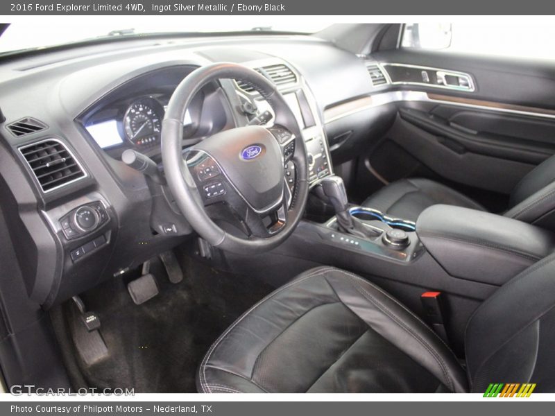 Ingot Silver Metallic / Ebony Black 2016 Ford Explorer Limited 4WD