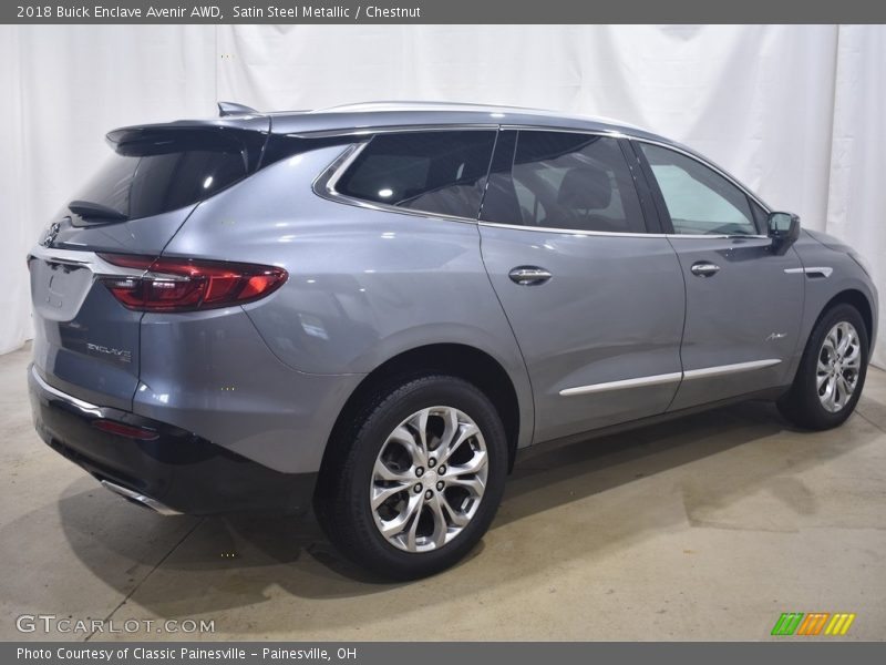 Satin Steel Metallic / Chestnut 2018 Buick Enclave Avenir AWD