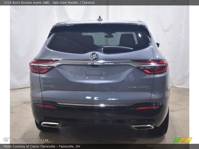 Satin Steel Metallic / Chestnut 2018 Buick Enclave Avenir AWD