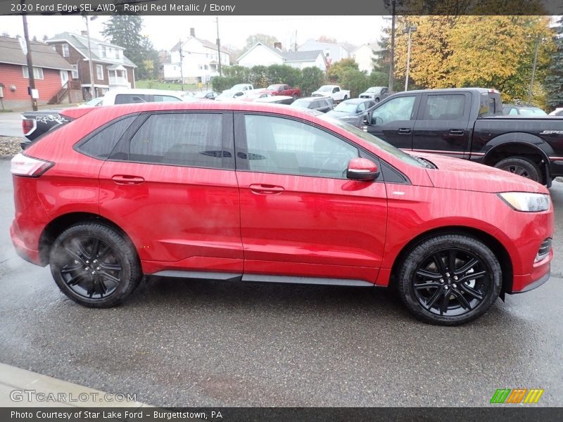 Rapid Red Metallic / Ebony 2020 Ford Edge SEL AWD