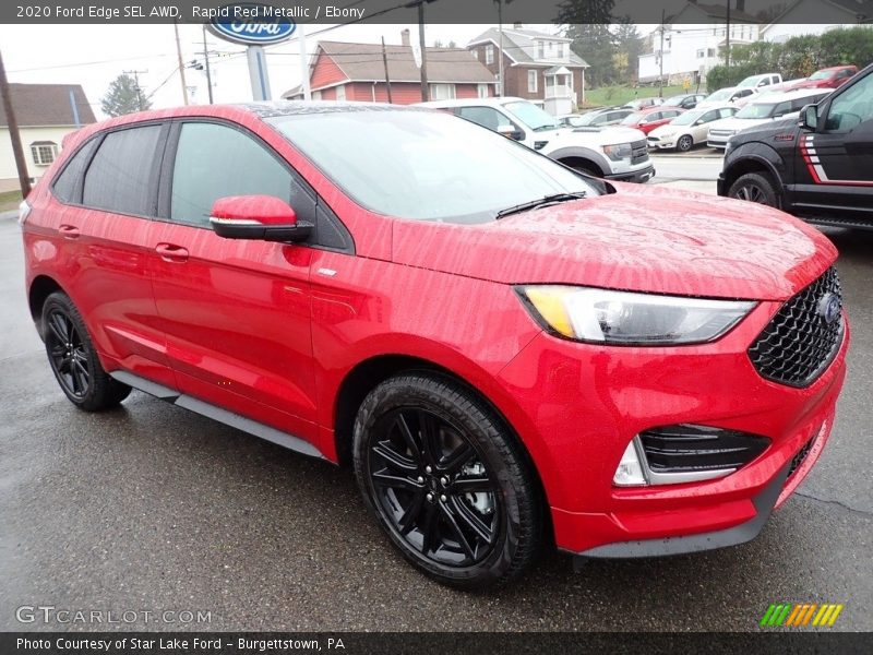 Rapid Red Metallic / Ebony 2020 Ford Edge SEL AWD