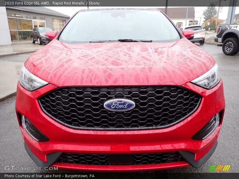 Rapid Red Metallic / Ebony 2020 Ford Edge SEL AWD