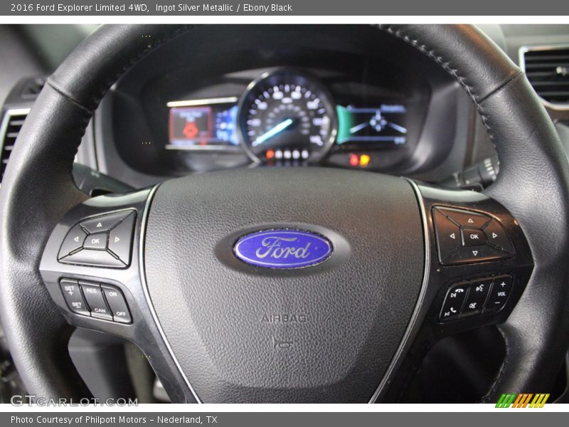 Ingot Silver Metallic / Ebony Black 2016 Ford Explorer Limited 4WD