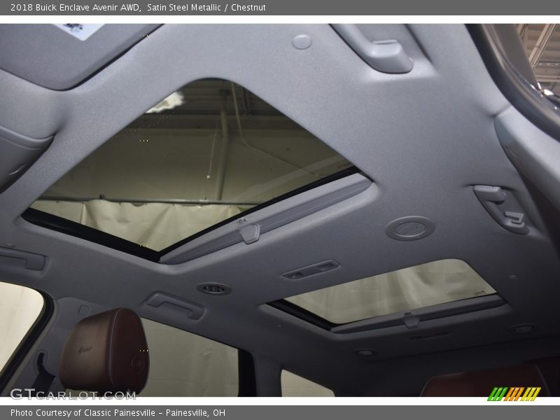 Satin Steel Metallic / Chestnut 2018 Buick Enclave Avenir AWD