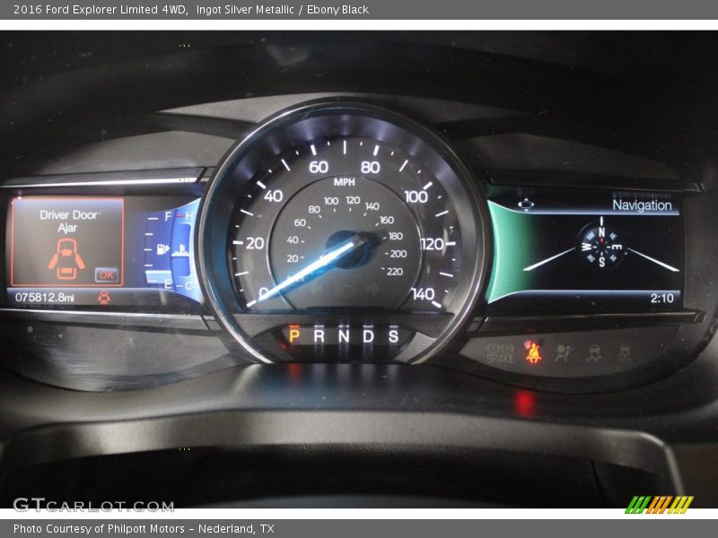 Ingot Silver Metallic / Ebony Black 2016 Ford Explorer Limited 4WD