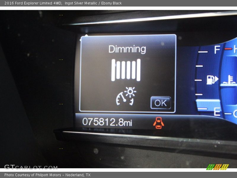 Ingot Silver Metallic / Ebony Black 2016 Ford Explorer Limited 4WD