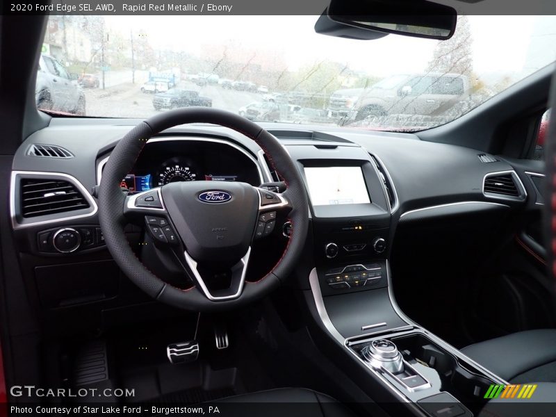 Rapid Red Metallic / Ebony 2020 Ford Edge SEL AWD
