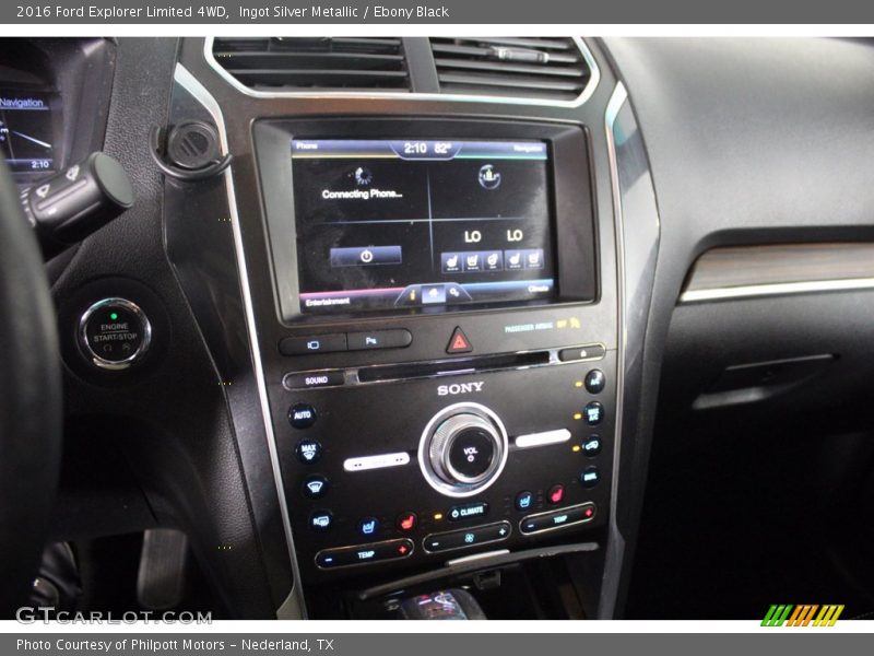 Ingot Silver Metallic / Ebony Black 2016 Ford Explorer Limited 4WD