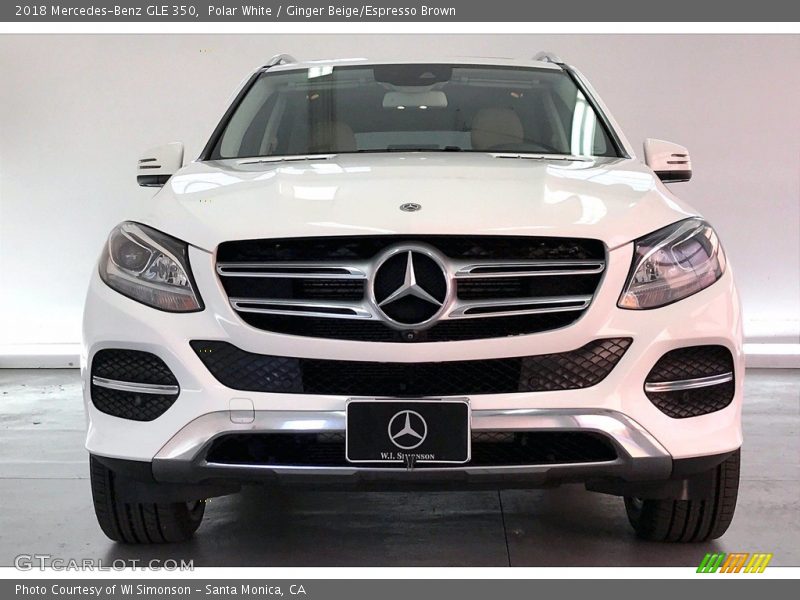 Polar White / Ginger Beige/Espresso Brown 2018 Mercedes-Benz GLE 350