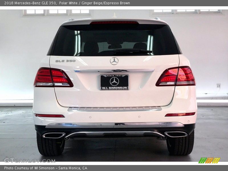 Polar White / Ginger Beige/Espresso Brown 2018 Mercedes-Benz GLE 350