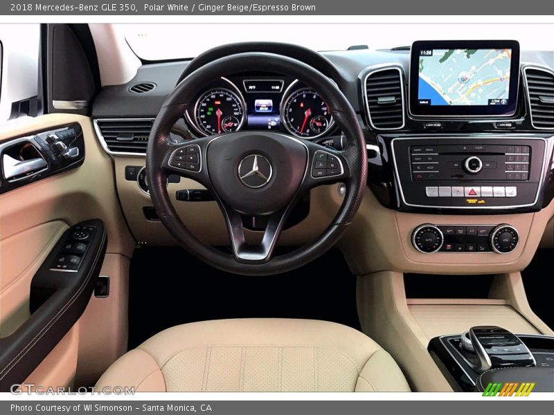 Polar White / Ginger Beige/Espresso Brown 2018 Mercedes-Benz GLE 350