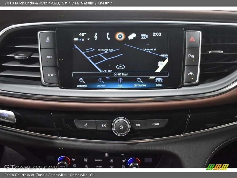 Satin Steel Metallic / Chestnut 2018 Buick Enclave Avenir AWD