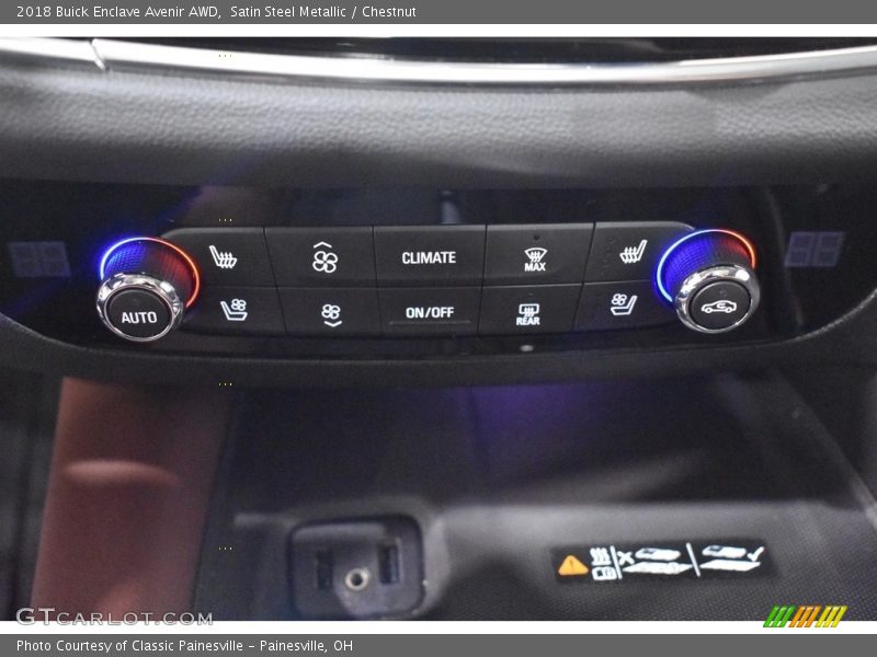 Satin Steel Metallic / Chestnut 2018 Buick Enclave Avenir AWD