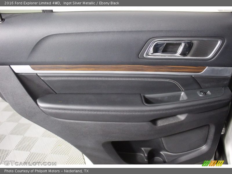 Ingot Silver Metallic / Ebony Black 2016 Ford Explorer Limited 4WD