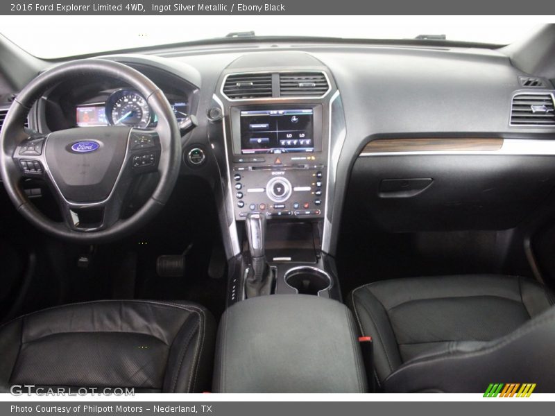 Ingot Silver Metallic / Ebony Black 2016 Ford Explorer Limited 4WD
