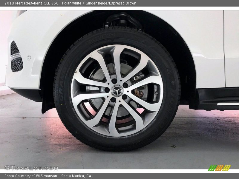 Polar White / Ginger Beige/Espresso Brown 2018 Mercedes-Benz GLE 350