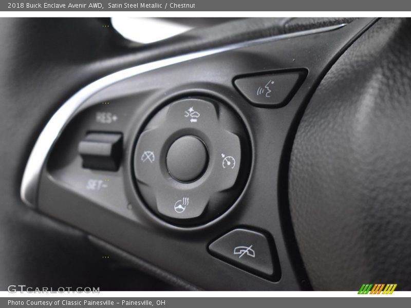 Satin Steel Metallic / Chestnut 2018 Buick Enclave Avenir AWD
