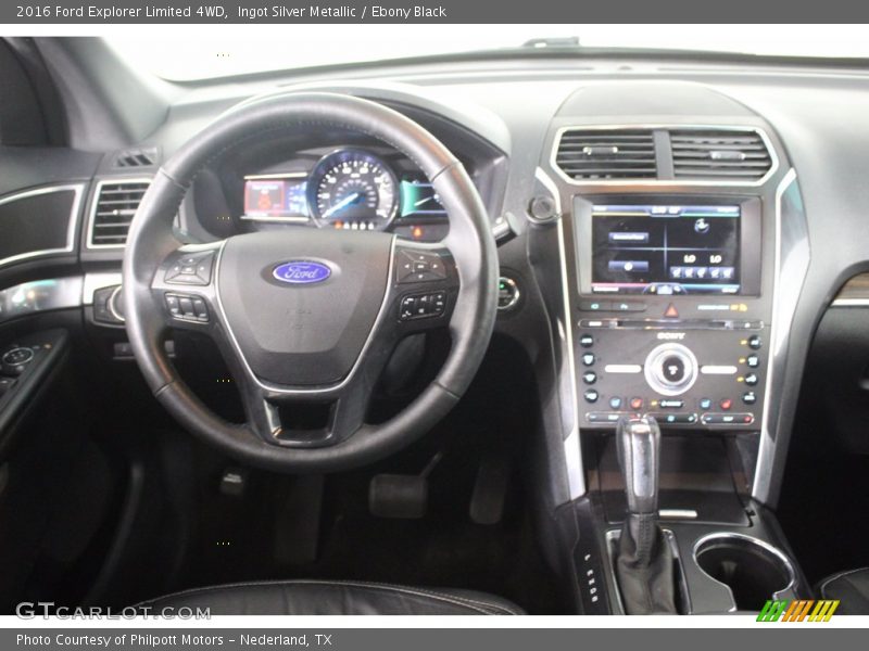 Ingot Silver Metallic / Ebony Black 2016 Ford Explorer Limited 4WD