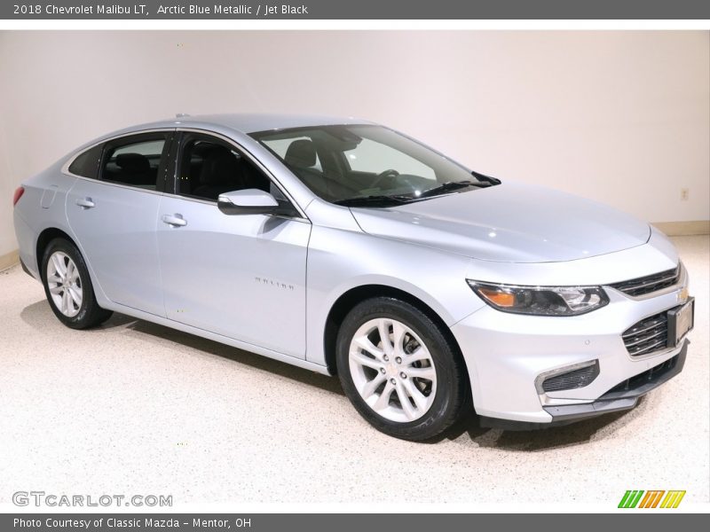Arctic Blue Metallic / Jet Black 2018 Chevrolet Malibu LT
