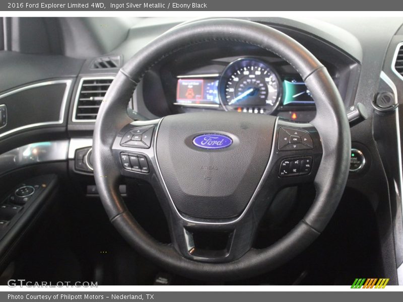 Ingot Silver Metallic / Ebony Black 2016 Ford Explorer Limited 4WD