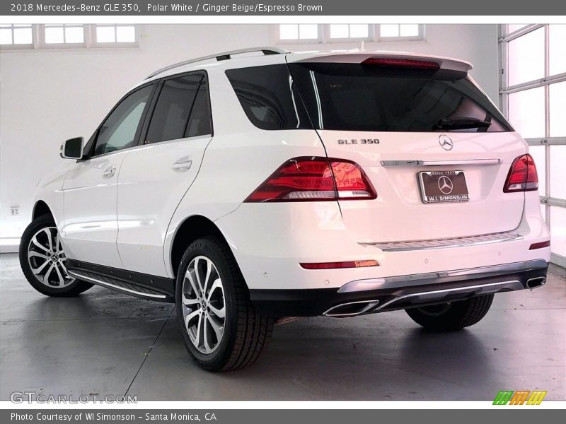Polar White / Ginger Beige/Espresso Brown 2018 Mercedes-Benz GLE 350