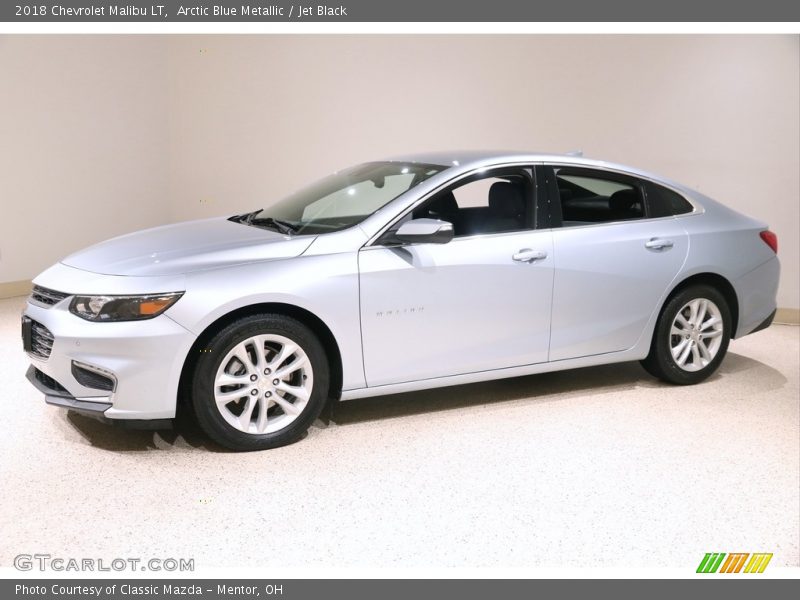 Arctic Blue Metallic / Jet Black 2018 Chevrolet Malibu LT