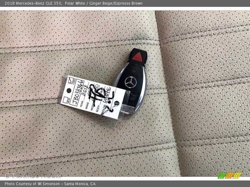 Polar White / Ginger Beige/Espresso Brown 2018 Mercedes-Benz GLE 350