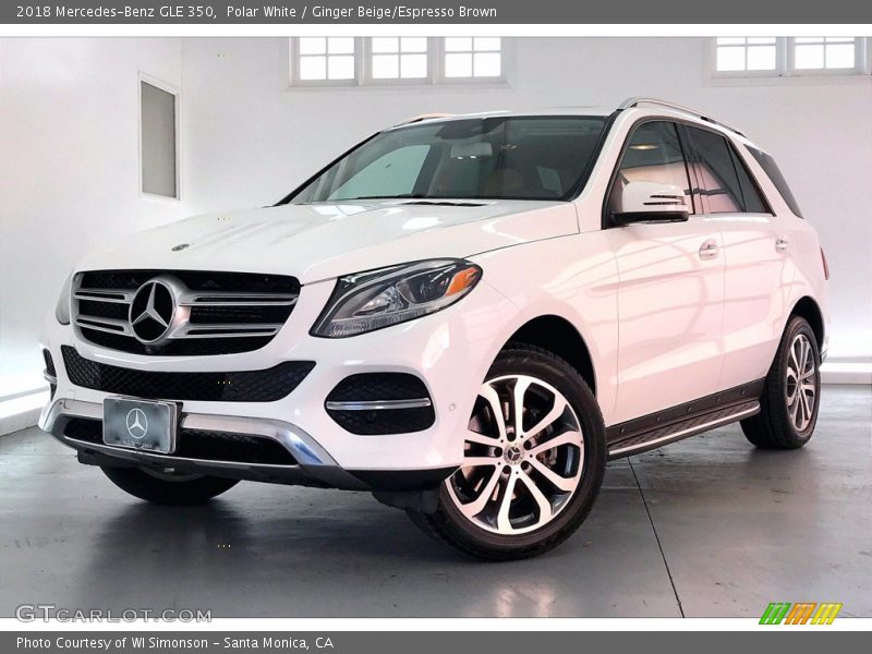 Polar White / Ginger Beige/Espresso Brown 2018 Mercedes-Benz GLE 350
