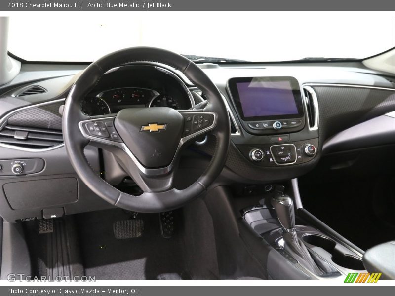 Arctic Blue Metallic / Jet Black 2018 Chevrolet Malibu LT