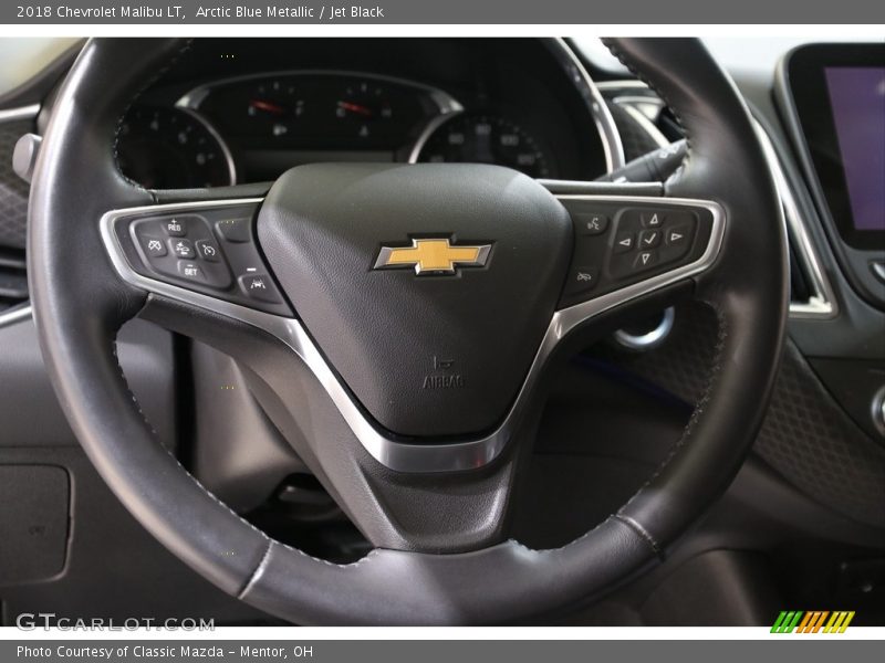 Arctic Blue Metallic / Jet Black 2018 Chevrolet Malibu LT