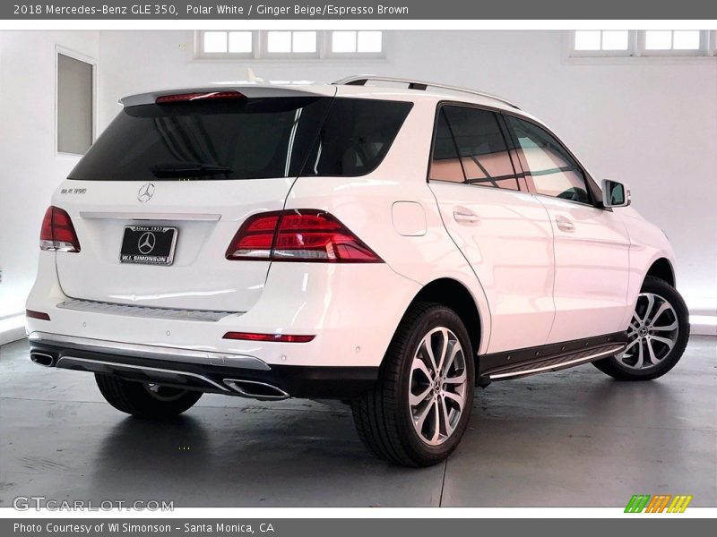 Polar White / Ginger Beige/Espresso Brown 2018 Mercedes-Benz GLE 350