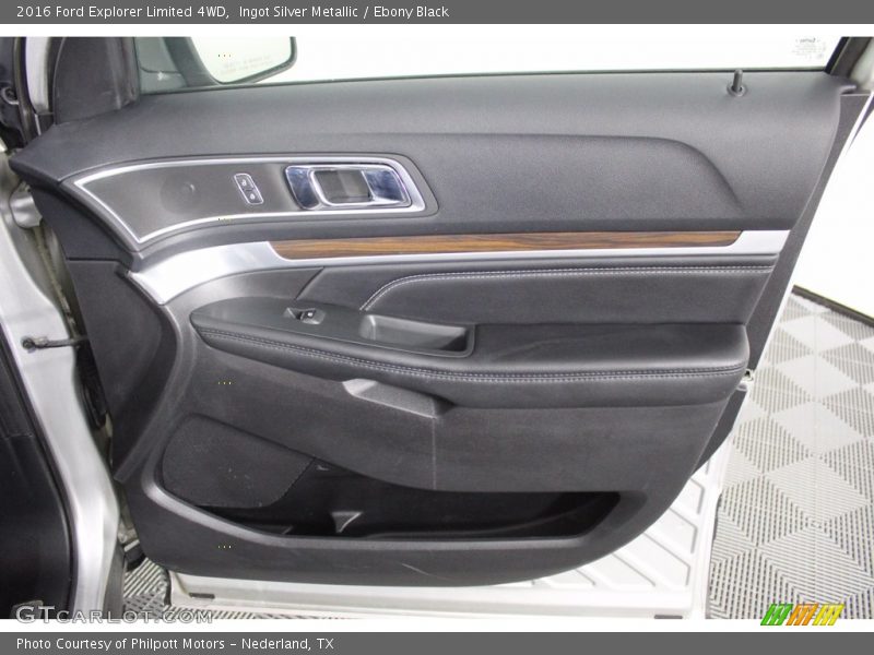 Ingot Silver Metallic / Ebony Black 2016 Ford Explorer Limited 4WD