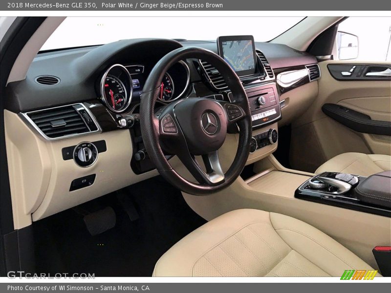 Polar White / Ginger Beige/Espresso Brown 2018 Mercedes-Benz GLE 350