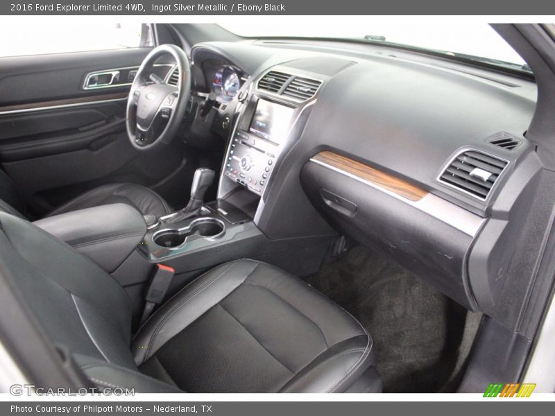 Ingot Silver Metallic / Ebony Black 2016 Ford Explorer Limited 4WD