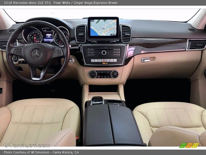 Polar White / Ginger Beige/Espresso Brown 2018 Mercedes-Benz GLE 350
