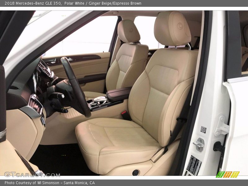 Polar White / Ginger Beige/Espresso Brown 2018 Mercedes-Benz GLE 350