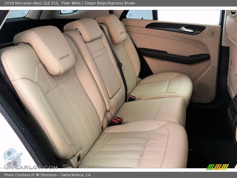 Polar White / Ginger Beige/Espresso Brown 2018 Mercedes-Benz GLE 350