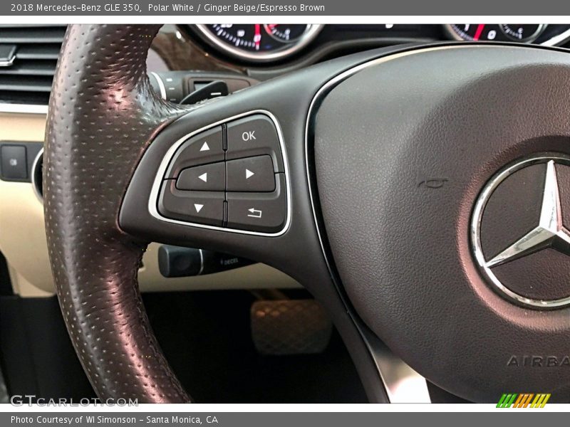 Polar White / Ginger Beige/Espresso Brown 2018 Mercedes-Benz GLE 350