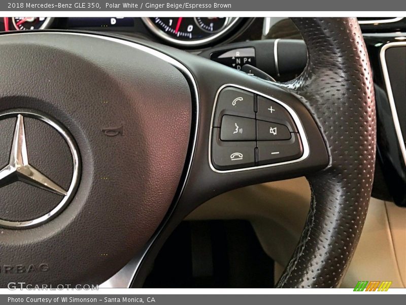 Polar White / Ginger Beige/Espresso Brown 2018 Mercedes-Benz GLE 350