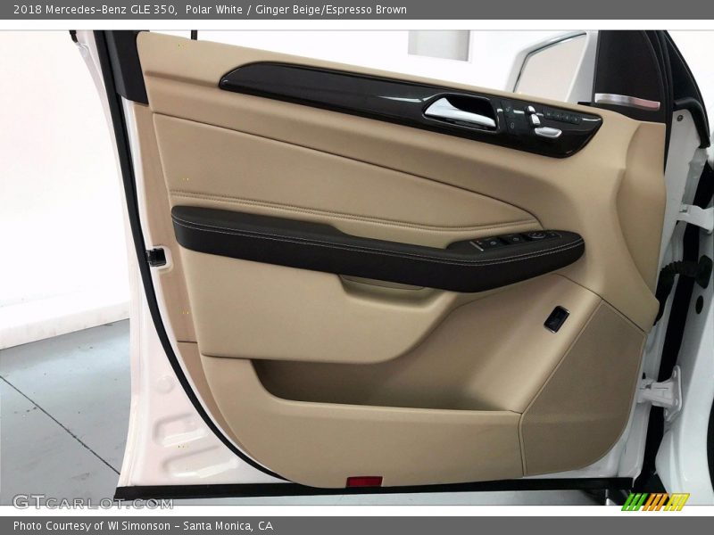 Polar White / Ginger Beige/Espresso Brown 2018 Mercedes-Benz GLE 350