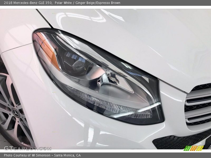 Polar White / Ginger Beige/Espresso Brown 2018 Mercedes-Benz GLE 350