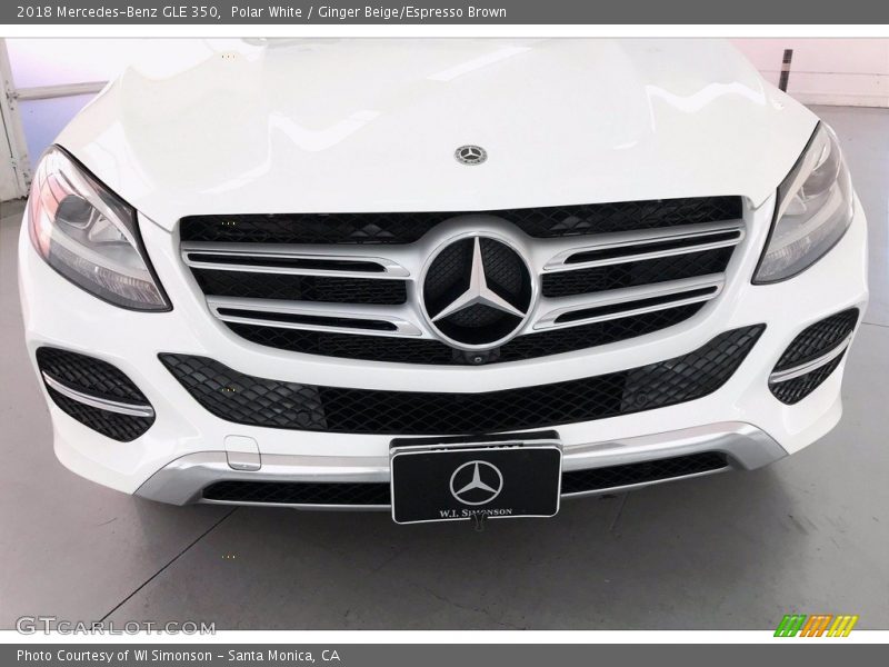 Polar White / Ginger Beige/Espresso Brown 2018 Mercedes-Benz GLE 350