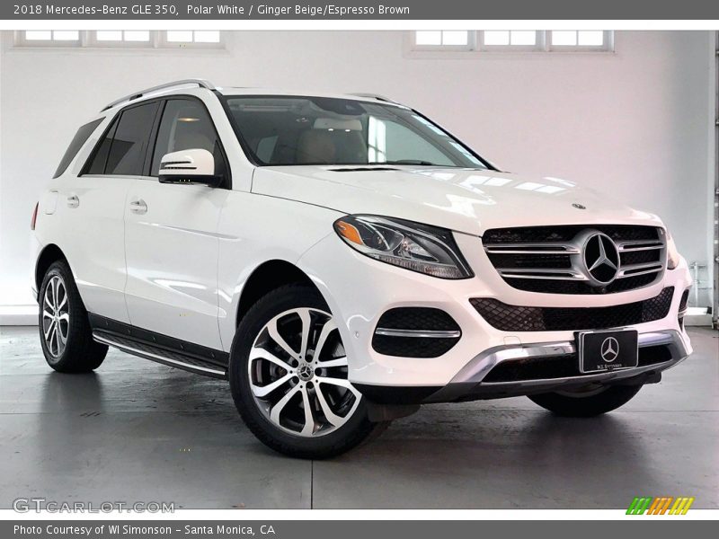 Polar White / Ginger Beige/Espresso Brown 2018 Mercedes-Benz GLE 350