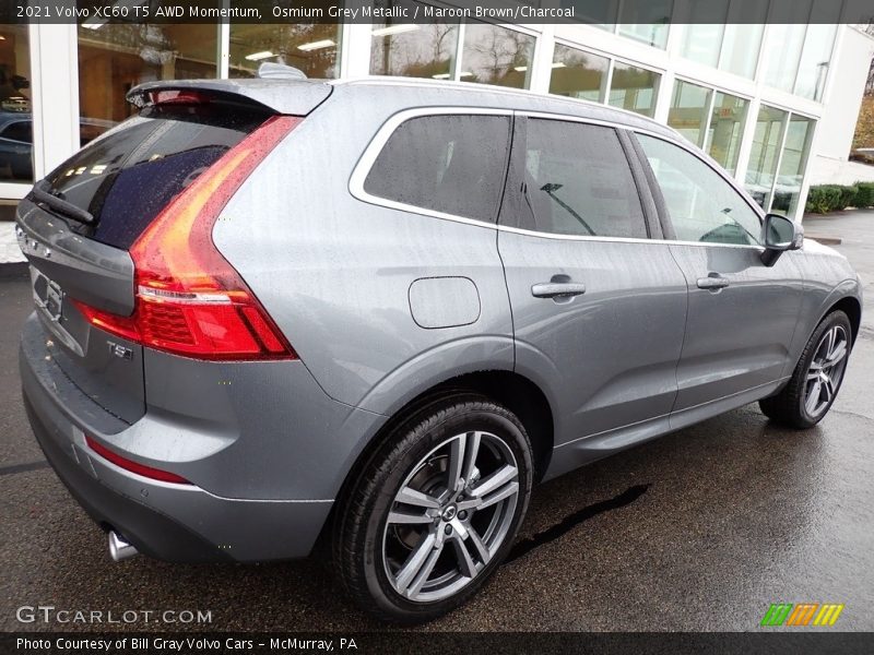 Osmium Grey Metallic / Maroon Brown/Charcoal 2021 Volvo XC60 T5 AWD Momentum